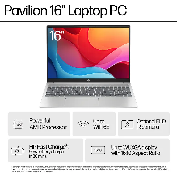 1-Motto_HP-Pavilion16-inch-Laptop-PC-AMD_2000x2000_Overview_M1574582.webp HP Pavilion 16-ag Ryzen 7 8840U 16GB RAM 512GB SSD 16-inch Full HD Laptop - Image 1